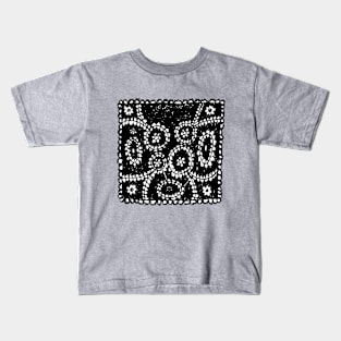 Black Doily Kids T-Shirt